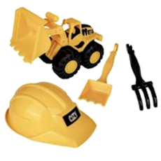 Construction Helmet & Vehicle Set